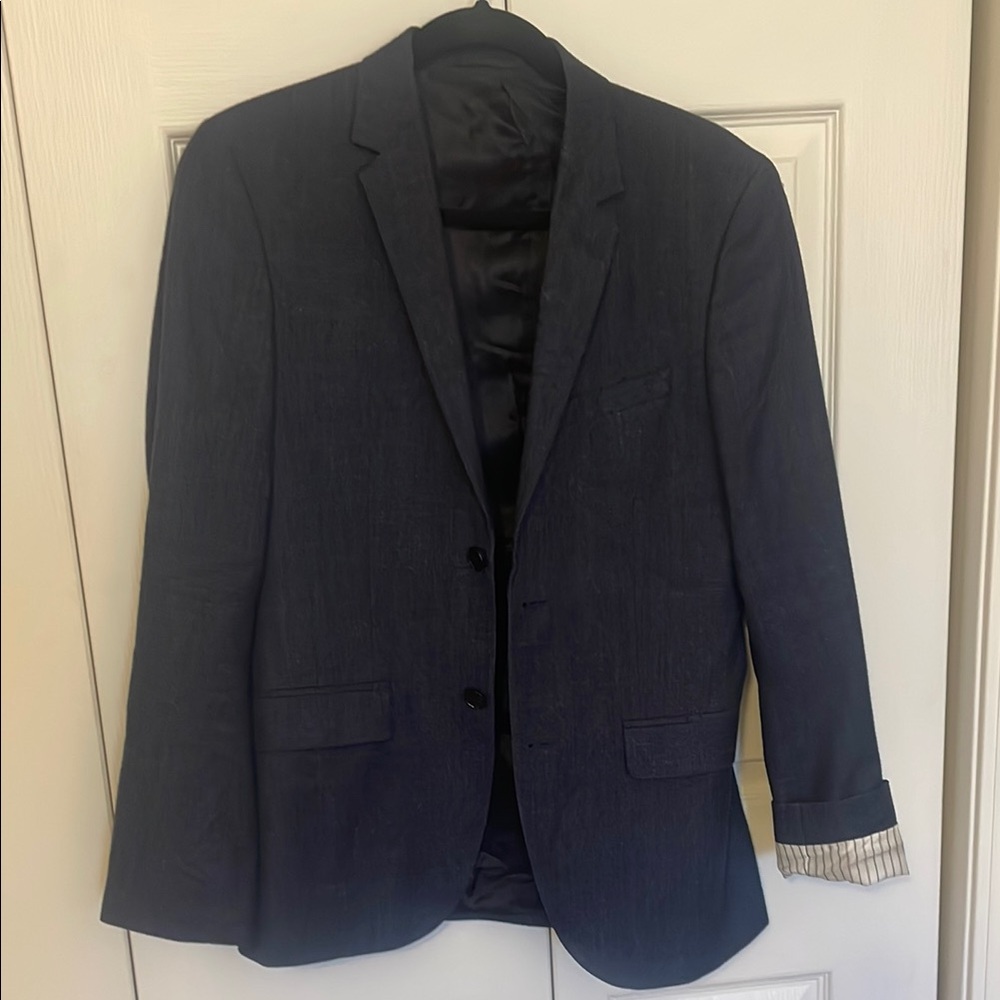 H&M Wool Men's Navy Blazer